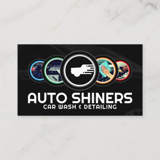 円モダン丸詳細車の 名刺 (正面)