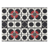 円モダン付き幾何学的抽象芸術 テーブルクロス (正面(横))
