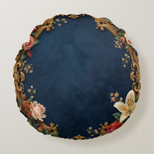 円モダン形カスタム枕16インチ ラウンドクッション (正面)