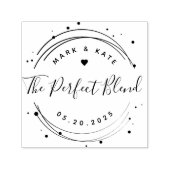 円モダン形ザパーフェクトブレンド結婚式の引き出物 セルフインキングスタンプ (デザイン)