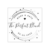 円モダン形ザパーフェクトブレンド結婚式の引き出物 ラバースタンプ (インプリント)