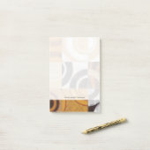 円モダン形パ絵画ターン付きの ポストイット (デスク上)