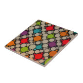 円モダン点コンテンポラリー円 タイル (側面)