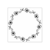 円モダン花雑誌 ラバースタンプ (インプリント)