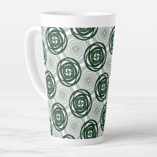 円モダン カフェラテマグ (左アングル)