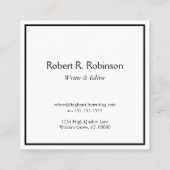 円モノグラム スクエア名刺 (裏面)