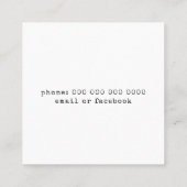 円モノグラム スクエア名刺 (裏面)