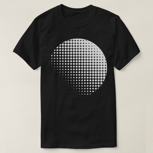 円ラスターデザイン Tシャツ (デザイン正面)