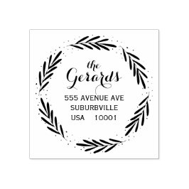 円リースブランチカスタムゴムスタンプ ラバースタンプ