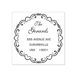 円リースヴィンテージスクリプトカスタムラバースタンプ ラバースタンプ