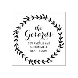 円リース葉カスタムゴムスタンプ ラバースタンプ