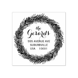 円リース葉カスタムゴムスタンプ ラバースタンプ