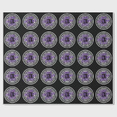 円付き催眠包装紙サイケデリック ラッピングペーパー (フラット)