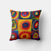 円付き正方形、抽象芸術、ワジリー·カンディンスキー クッション (裏面)