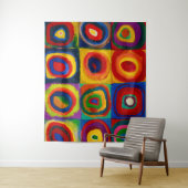 円付き正方形、抽象芸術、ワジリー·カンディンスキー タペストリー (インサイチュ)