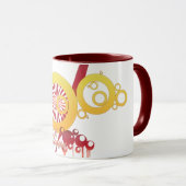 円信じ線マグ マグカップ (正面右)