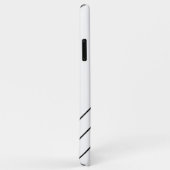 円内のモノグラム黒字に斜線白 Case-Mate iPhoneケース (裏面/右)