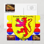 円写真はがき – オランダ  ポストカード (正面/裏面)