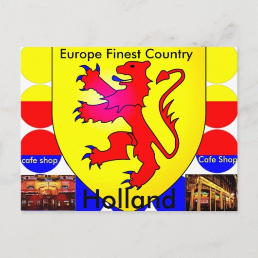 円写真はがき – オランダ  ポストカード (正面)