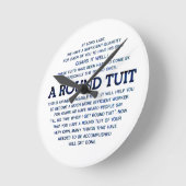 円口 ラウンド壁時計 (傾斜)