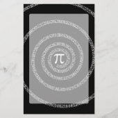 [円周上の円周上の黒スタイル] 便箋 (正面)