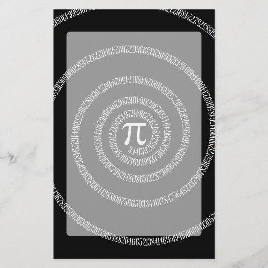 [円周上の円周上の黒スタイル] 便箋 (正面)