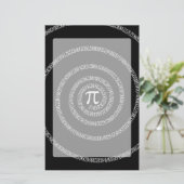 [円周上の円周上の黒スタイル] 便箋 (スタンド正面)