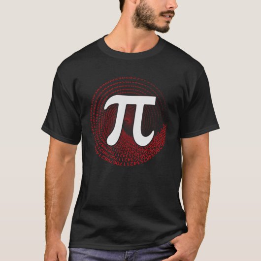 円周日シンボル円算術先生現在番号 Tシャツ (正面)