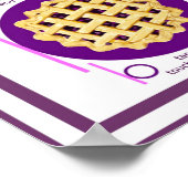 円周日314円グラフ印刷可能な部分のパイ ポスター (角)