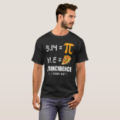 円周日3.14円シンボル一致Iマ考えットなし Tシャツ (正面フル)