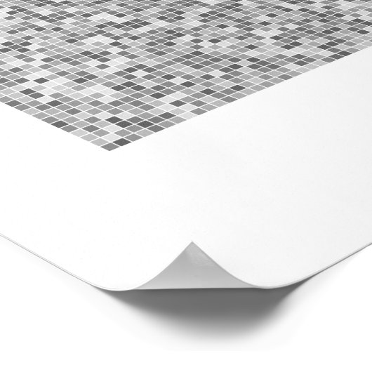 円周率が大きい31,415位の小数位まで ポスター (角)