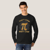 円周率が止まらない数学πの日 数学クラブ tシャツ (正面フル)