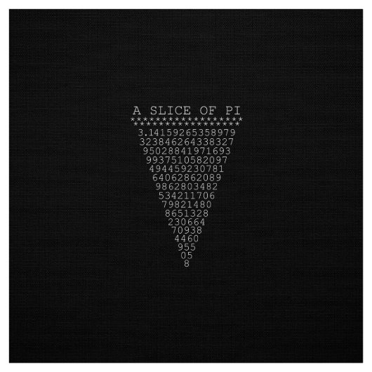 円周率の三角形のスライス ファブリック (見本)