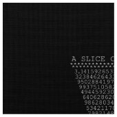 円周率の三角形のスライス ファブリック (クローズアップ)