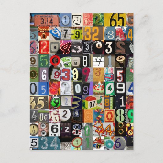 円周率の位置 ポストカード (正面)