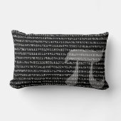 円周率の多くの桁の数定数ルンバ ランバークッション (正面)