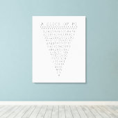 円周率の数 キャンバスプリント (インサイチュ (ウッドフロア))