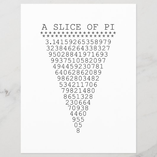円周率の数 チラシ (正面)