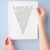 円周率の数 チラシ (手)
