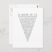 円周率の数 ポストカード (正面/裏面)