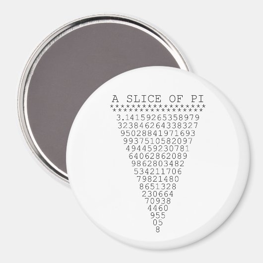 円周率の数 マグネット (正面/裏面)