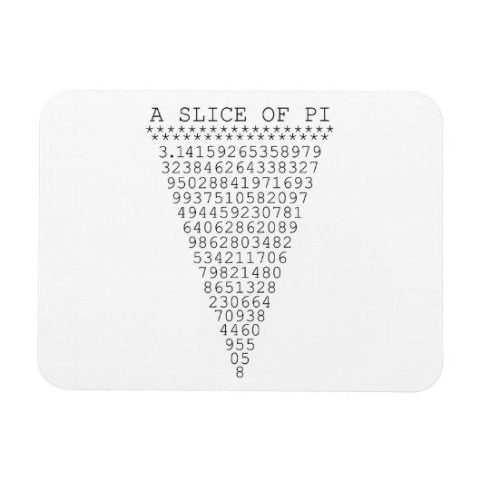 円周率の数 マグネット (横)