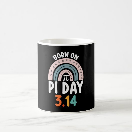 円周率の日生まれの誕生日おもしろ数学者 コーヒーマグカップ (中央)