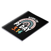 円周率の日生まれの誕生日おもしろ数学者 ノートブック (左側)