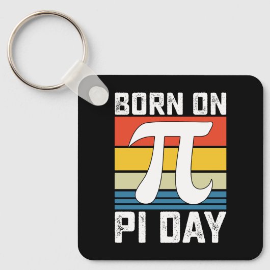円周率の日生まれの誕生日数学 キーホルダー (正面)