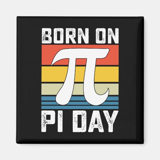 円周率の日生まれの誕生日数学 マグネット (正面)