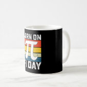 円周率の日生まれの誕生日 数学 コーヒーマグカップ (正面右)