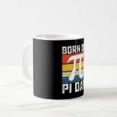 円周率の日生まれの誕生日 数学 コーヒーマグカップ (正面左)