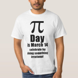 円周率の日記念Tシャツ Tシャツ