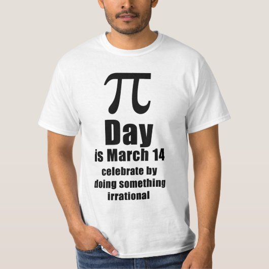 円周率の日記念Tシャツ Tシャツ (正面)